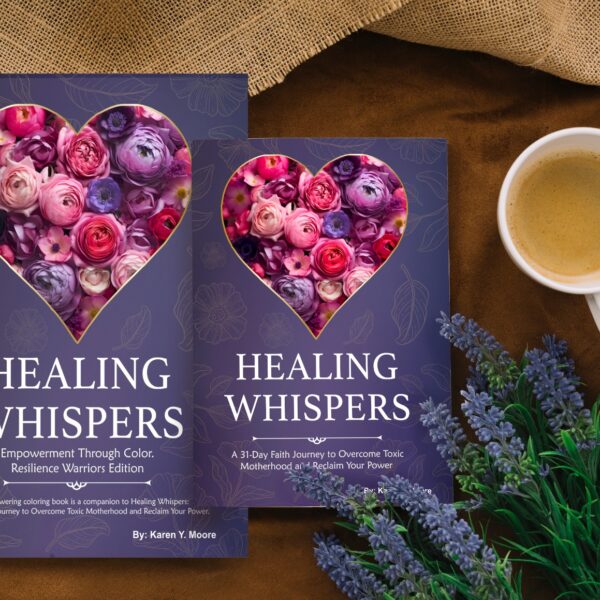 Healing Whispers coloring book - therapeutic art and affirmations for healing maternal trauma